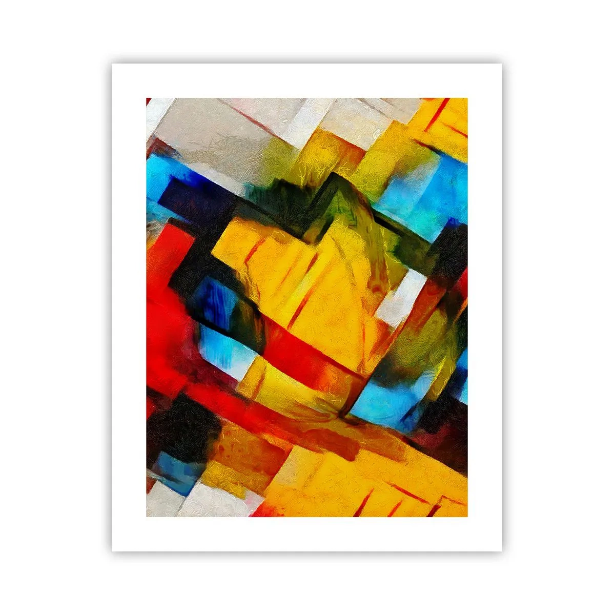 Poster - Colourful Quilt - 40x50 cm