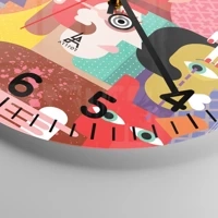 Clock face with numbers