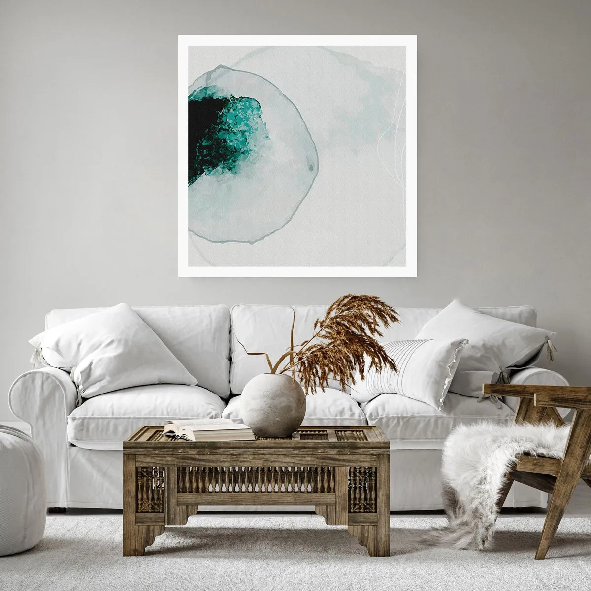 Poster - In a Waterdrop - 50x50 cm