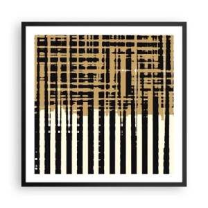 Poster in black frame - Architectural Abstract - 60x60 cm