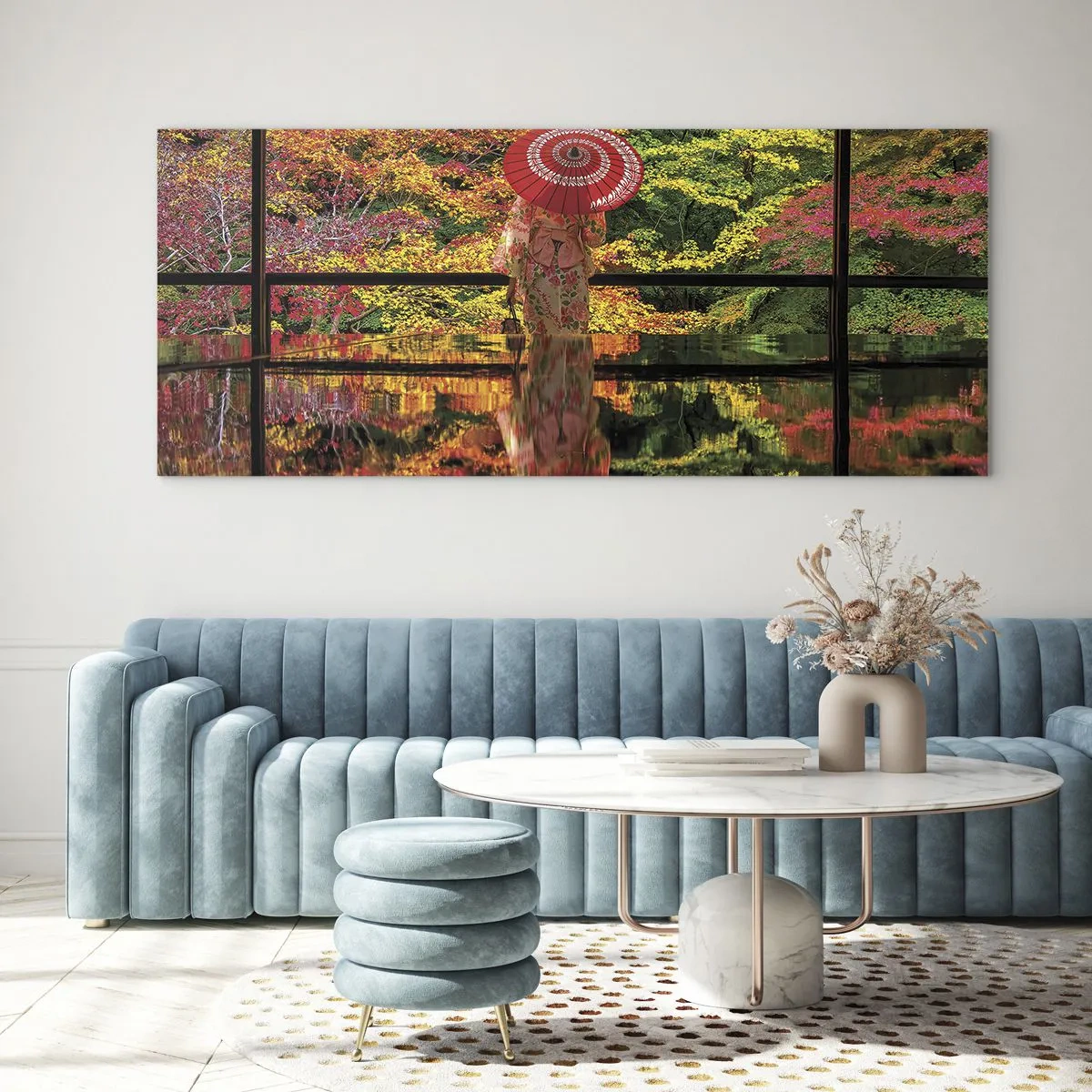 Glass picture - In a Temple of Nature - 160x50 cm