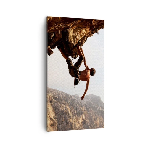 Canvas picture - The Whole World on a Sharp Cliff - 45x80 cm