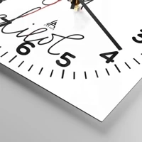 Clock face with numbers