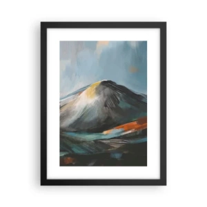 Poster in black frame - Raw and Beautiful - 30x40 cm