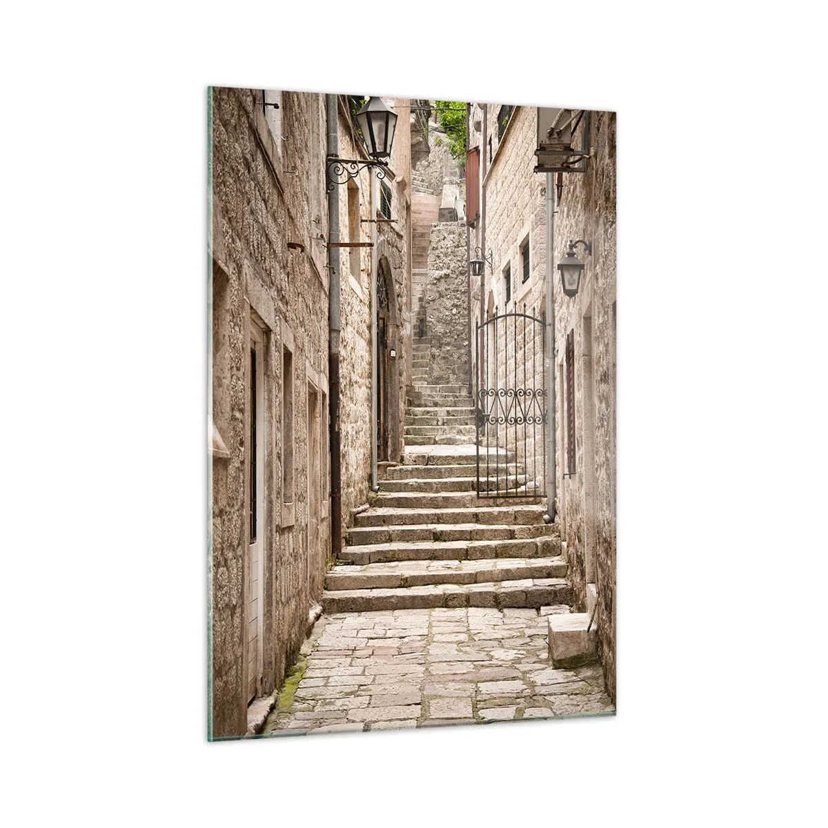 Glass picture - Magical Old Alley - 50x70 cm