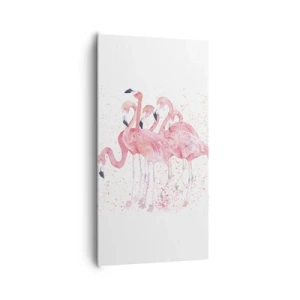 Canvas picture - Pink Power - 65x120 cm