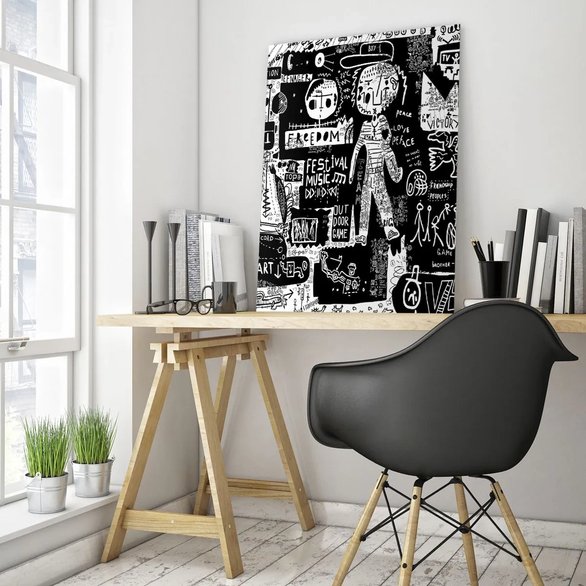 Glass picture - Rights and Joys of Youth - 70x100 cm