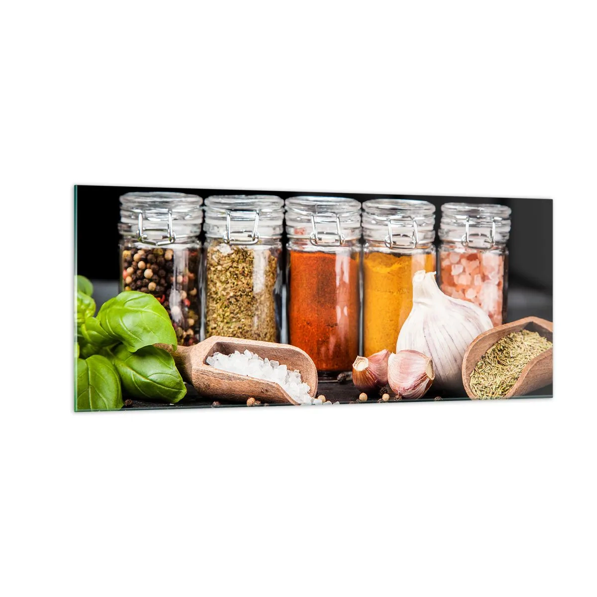 Glass picture - Spicing Up Life - 100x40 cm