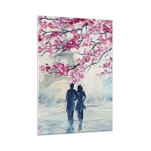 Glass picture - Romantic Walk - 50x70 cm