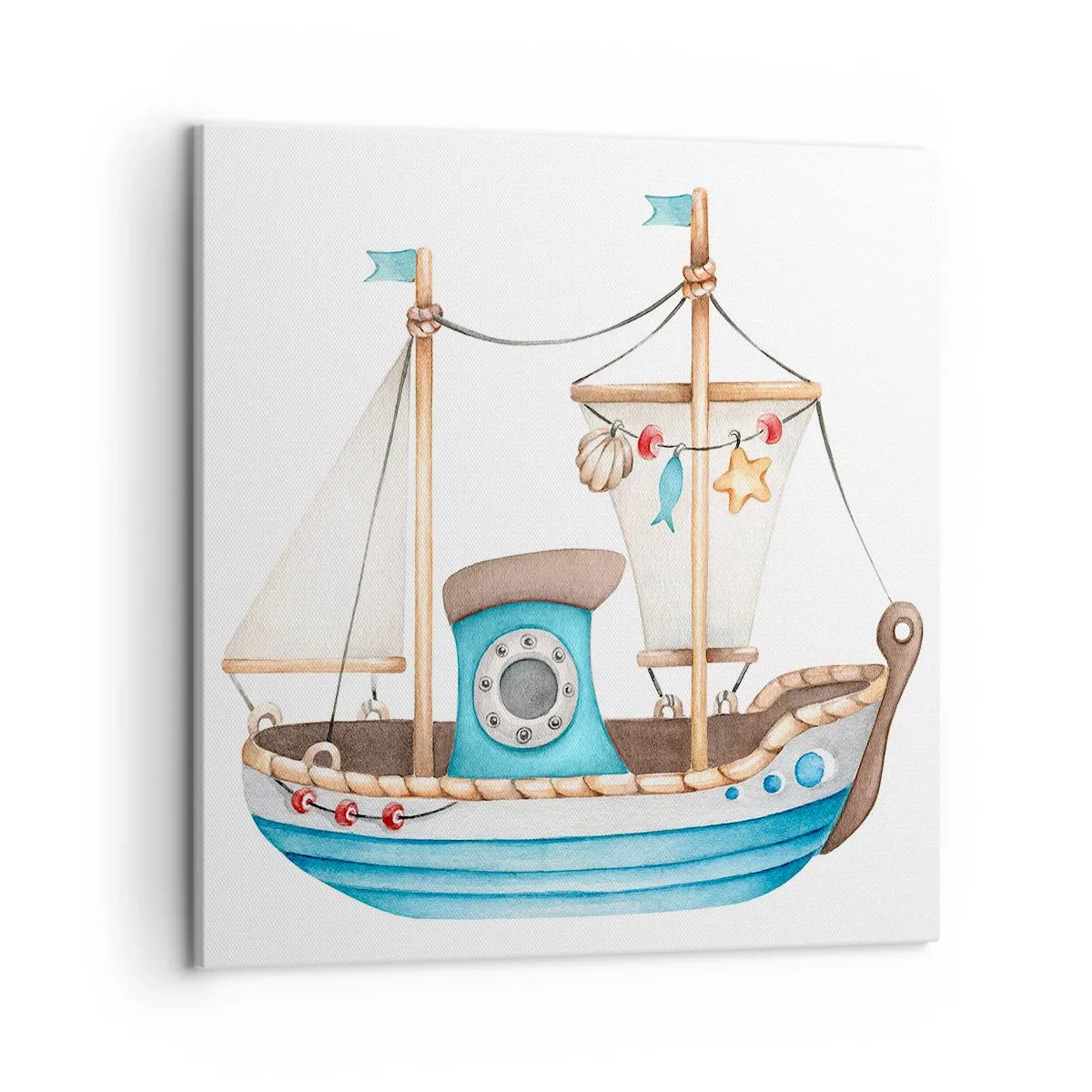 Canvas picture - Ahoy, Adventure! - 50x50 cm