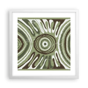 Poster in white frmae - Explosion of Emotions - 40x40 cm