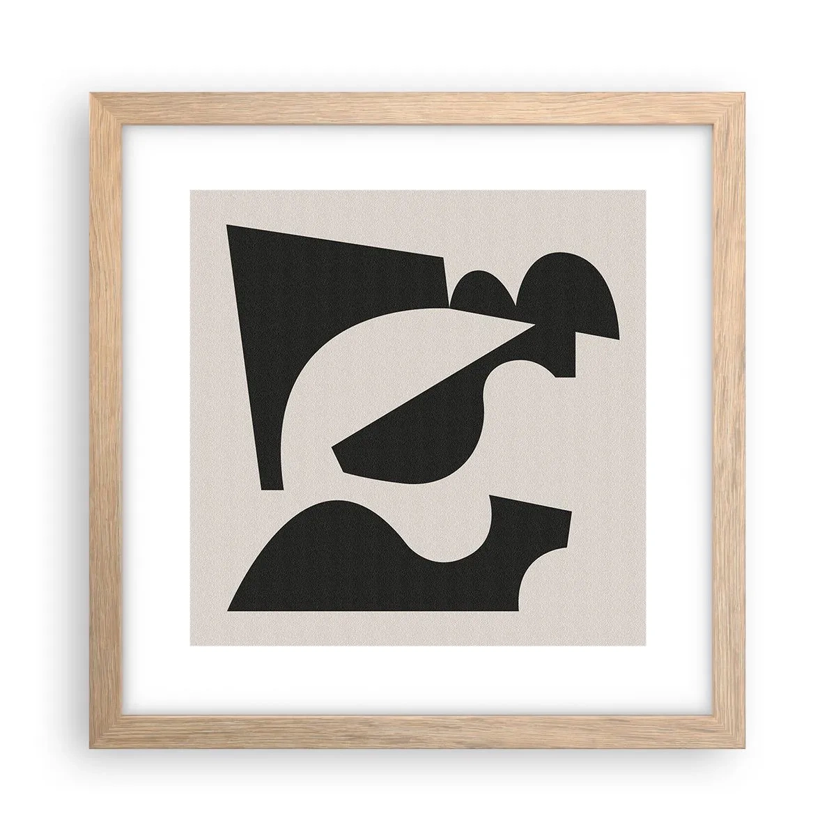 Poster in light oak frame - For Self-construction - 30x30 cm