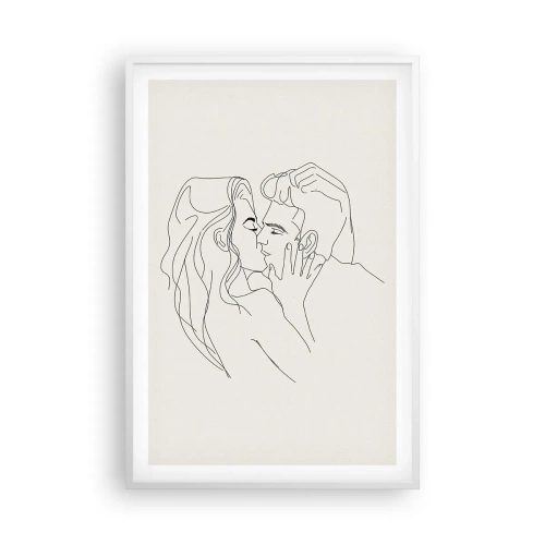 Poster in white frmae - Tangled up by a Feeling - 61x91 cm