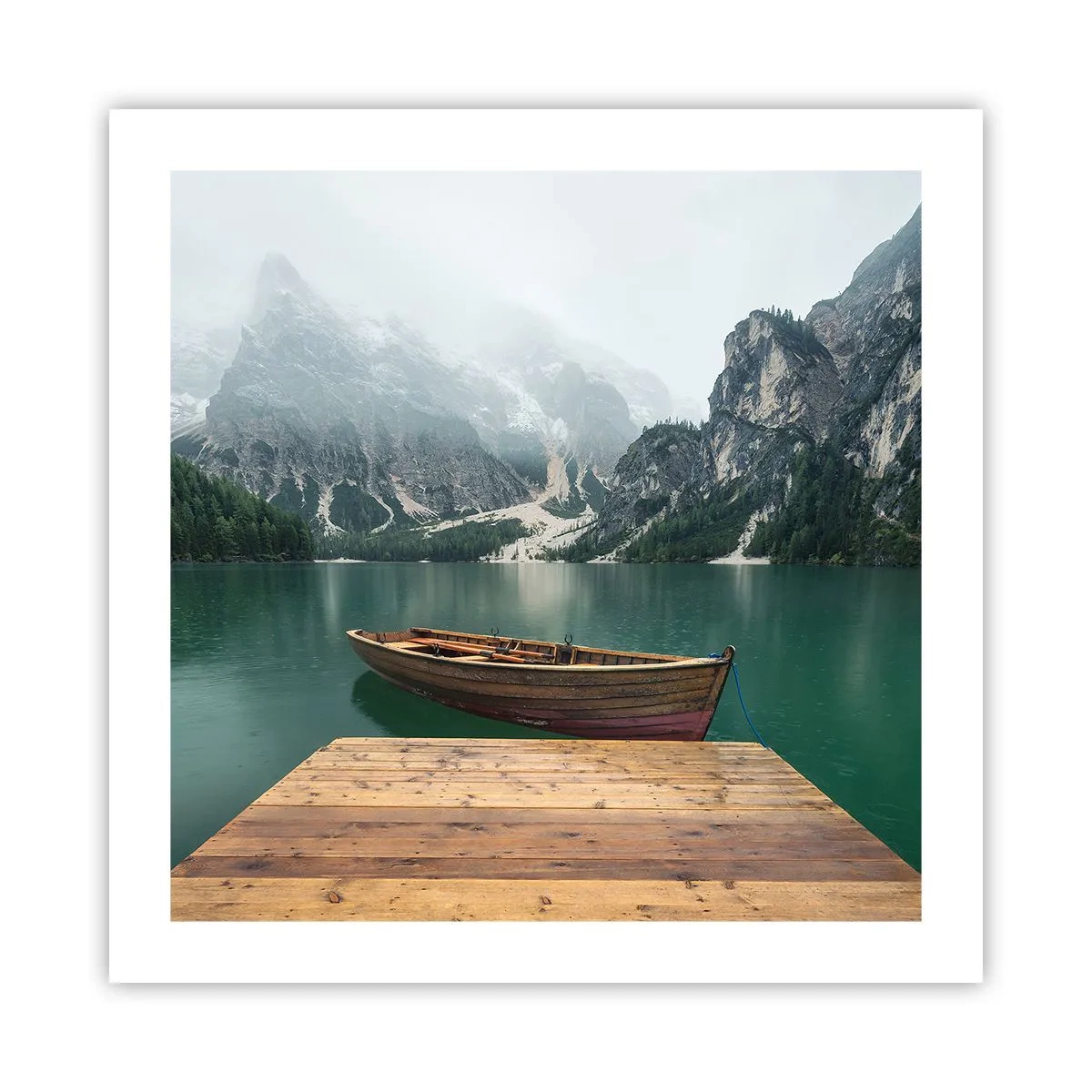 Poster - Boat Found Solitude - 50x50 cm