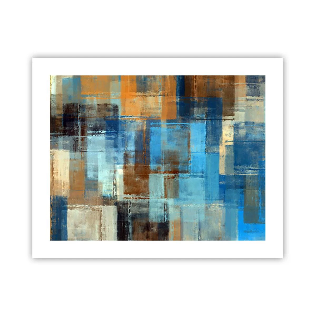 Poster - Through Blue Curtain - 50x40 cm