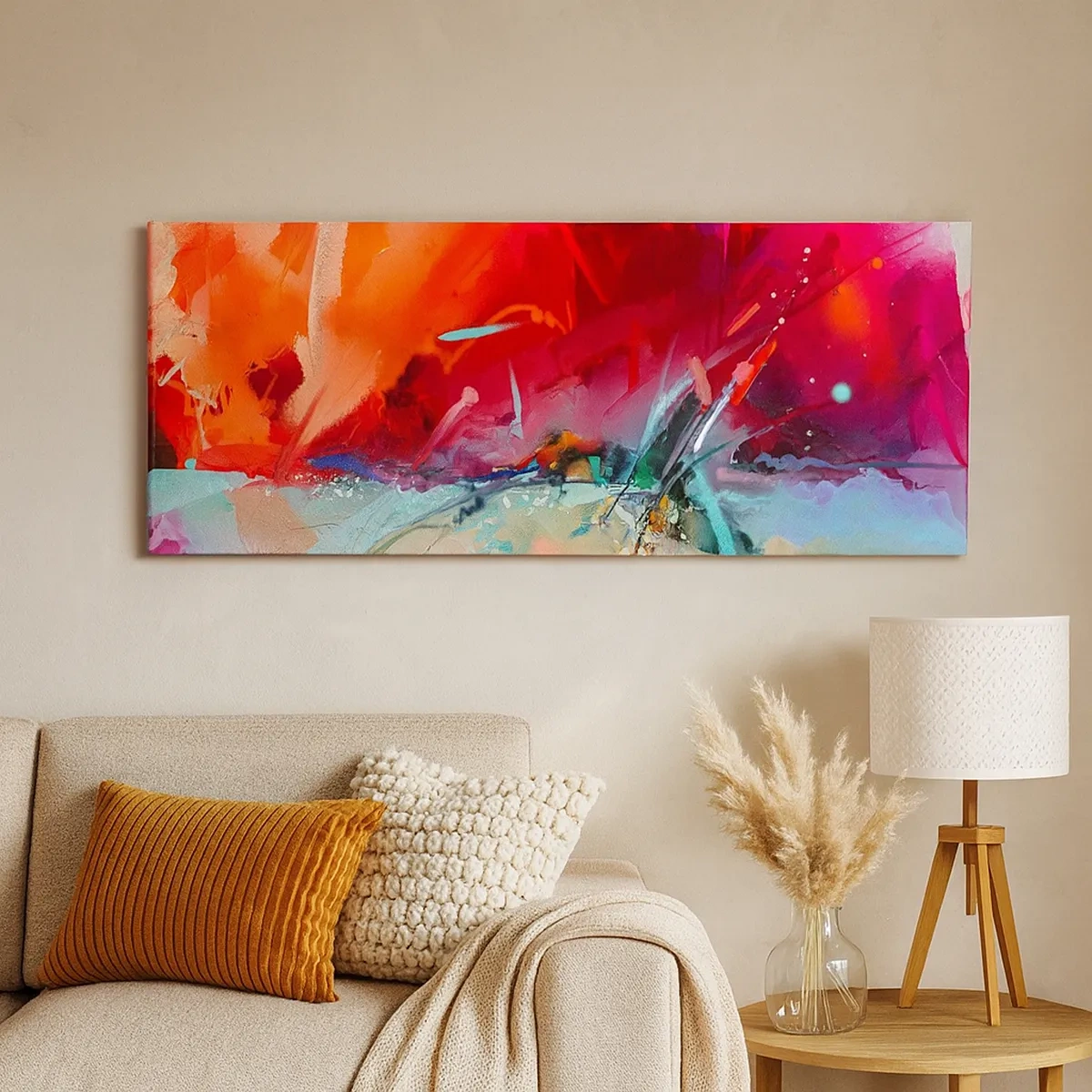 Canvas picture - Explosion of Lights and Colours - 30x30 cm