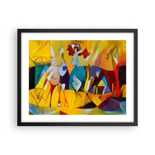 Poster in black frame - Sun -Life - Happiness - 50x40 cm