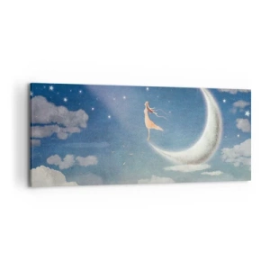 Canvas picture - Blue Suitor - 120x50 cm