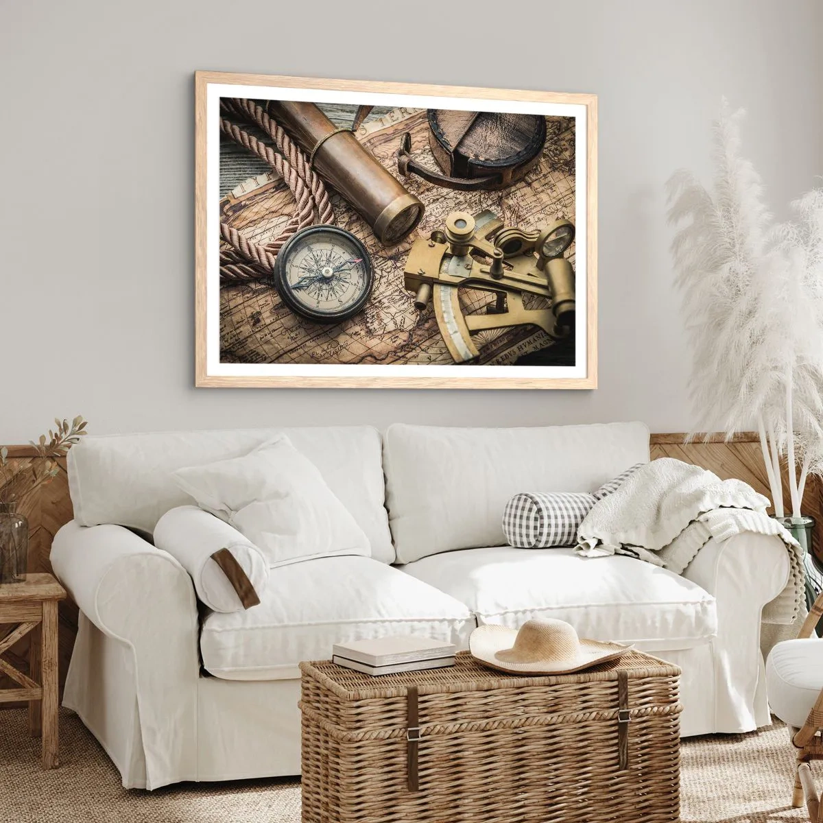Poster in light oak frame - Show the Way - 91x61 cm