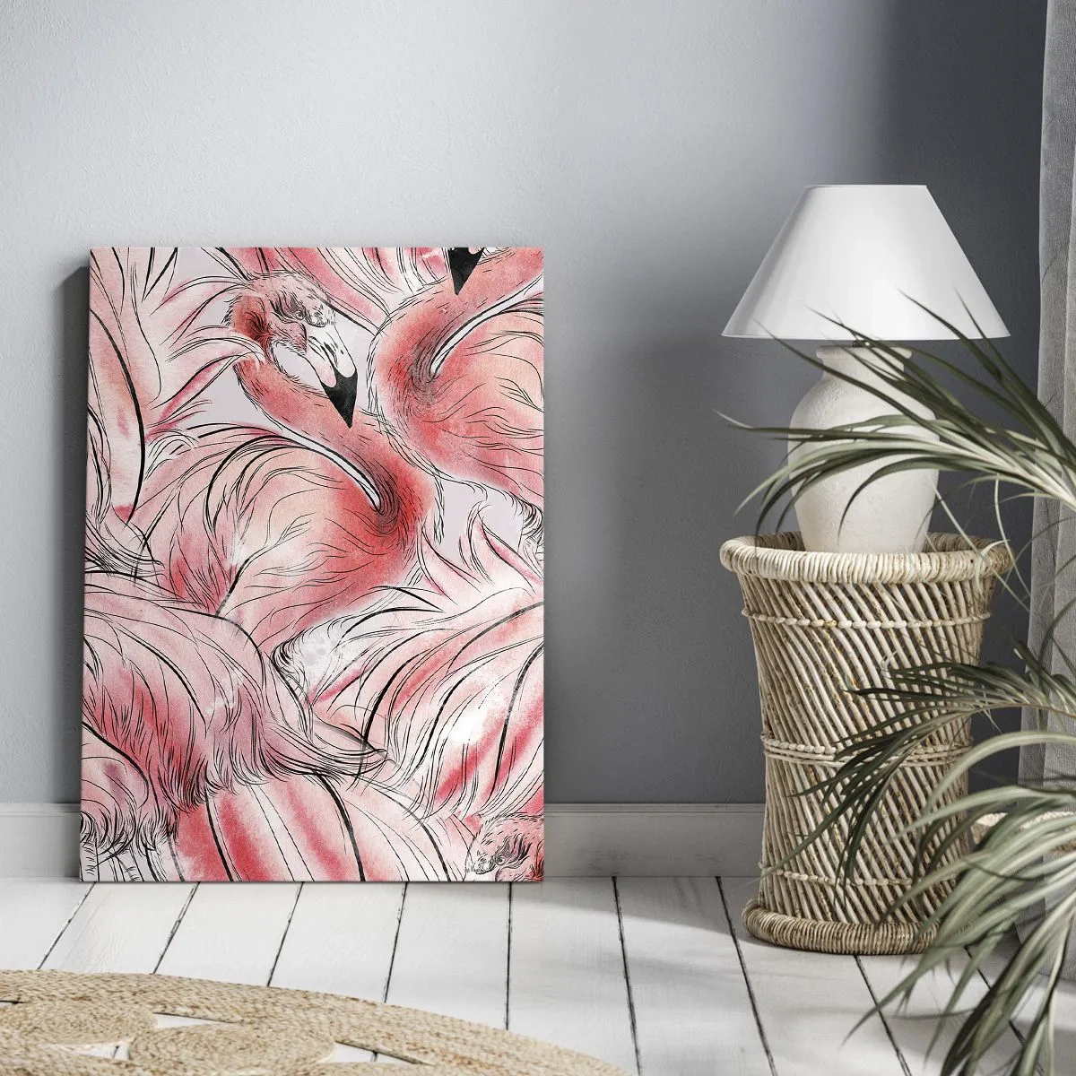 Canvas picture - Bird Corps de Ballet - 65x120 cm