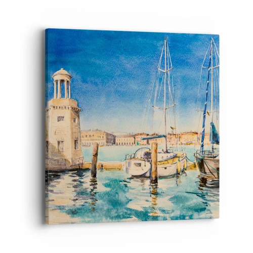 Canvas picture - Sunny Lagoon - 40x40 cm