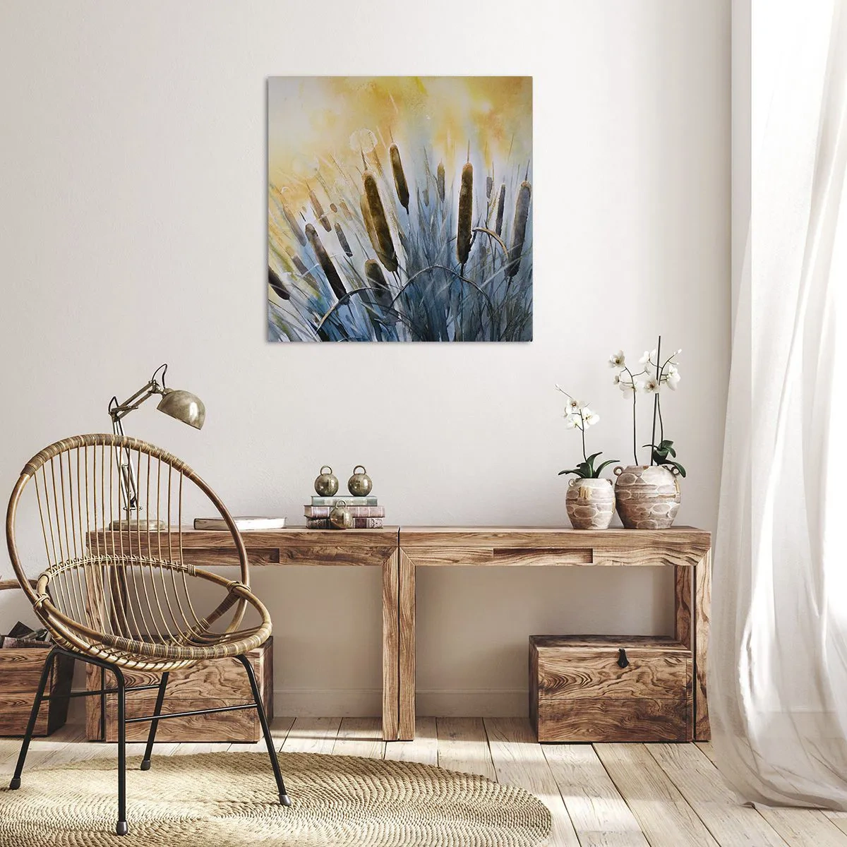 Canvas picture - Coolness of Water, Heat of the Sun - 40x40 cm