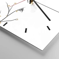 Clock face with lines