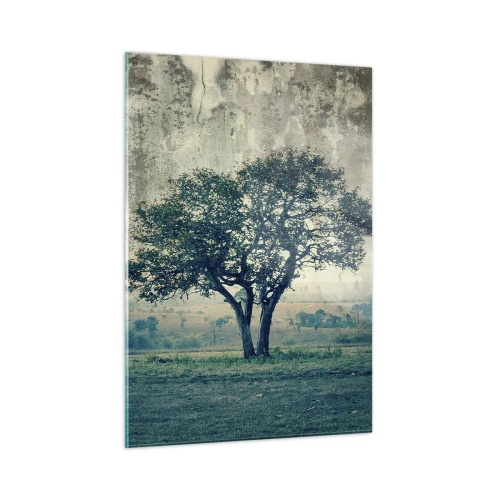 Glass picture - Apple Tree in Blue? - 50x70 cm