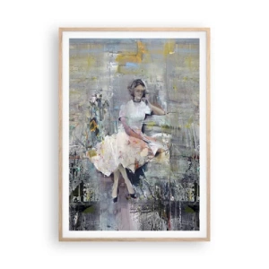 Poster in light oak frame - Classical and Modern - 70x100 cm