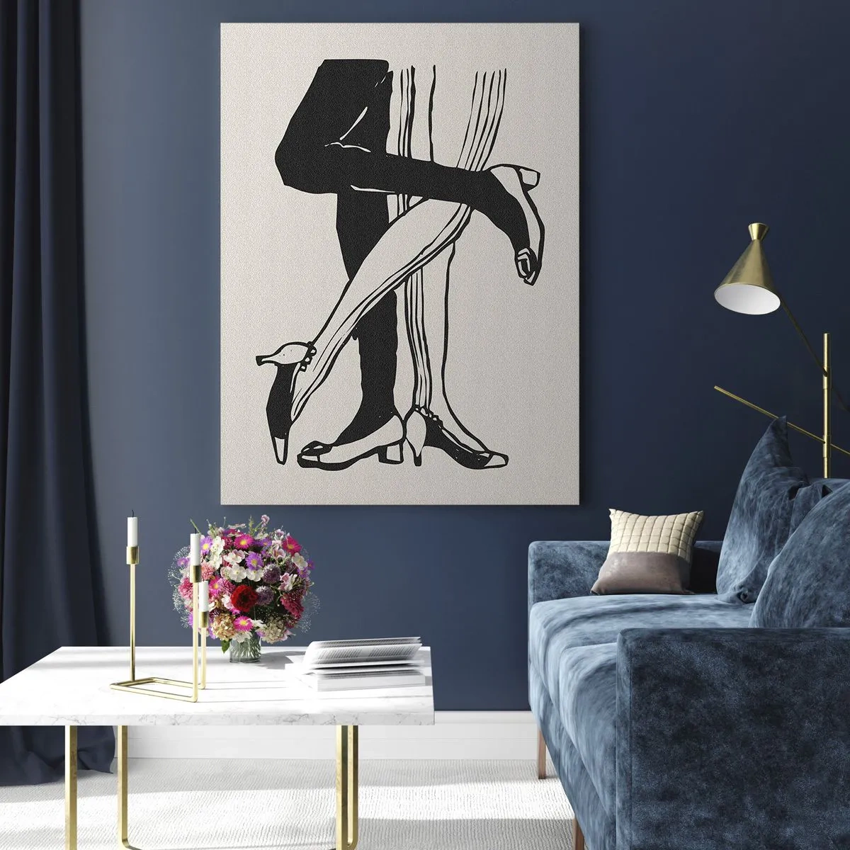 Glass picture - Woman's Attribute - 50x70 cm