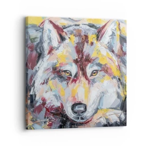 Canvas picture - Wolf Eyes - 30x30 cm