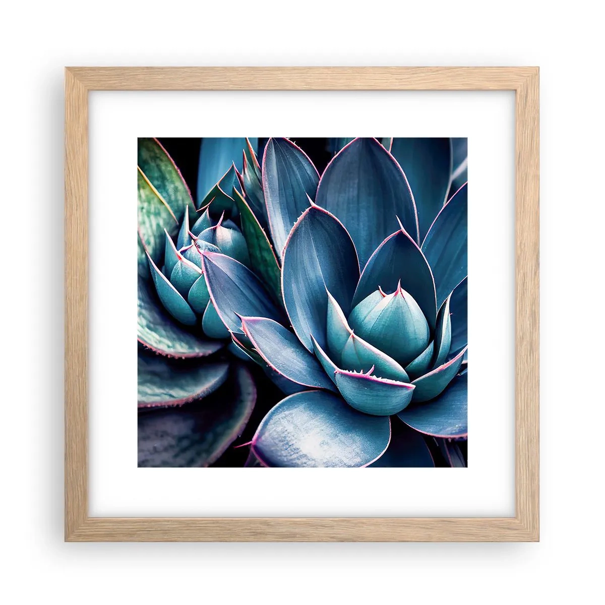 Poster in light oak frame - Vital Strength - 30x30 cm