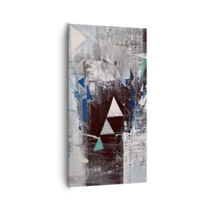 Canvas picture - Superior Order of Triangles - 65x120 cm