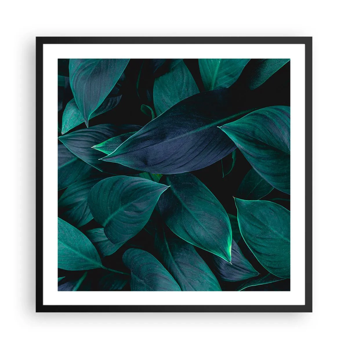 Poster in black frame - The Green Itself - 60x60 cm