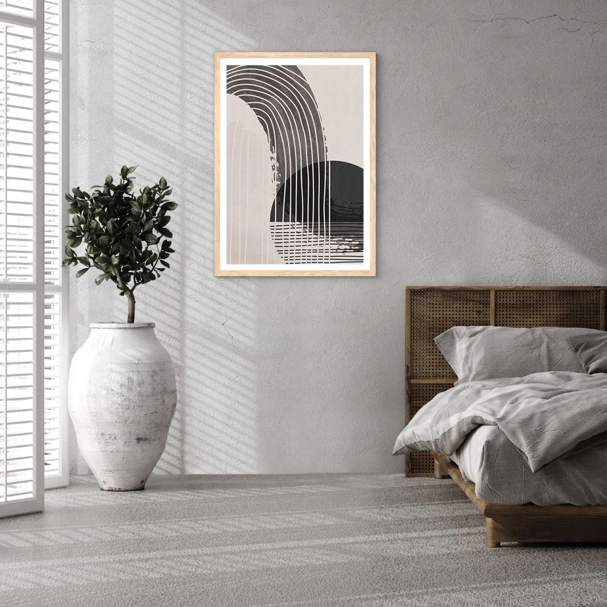 Poster in light oak frame - There and Back - 61x91 cm