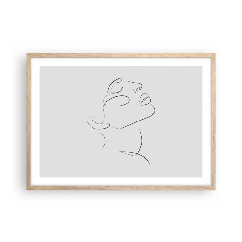 Poster in light oak frame - Meanders of a Dream - 70x50 cm