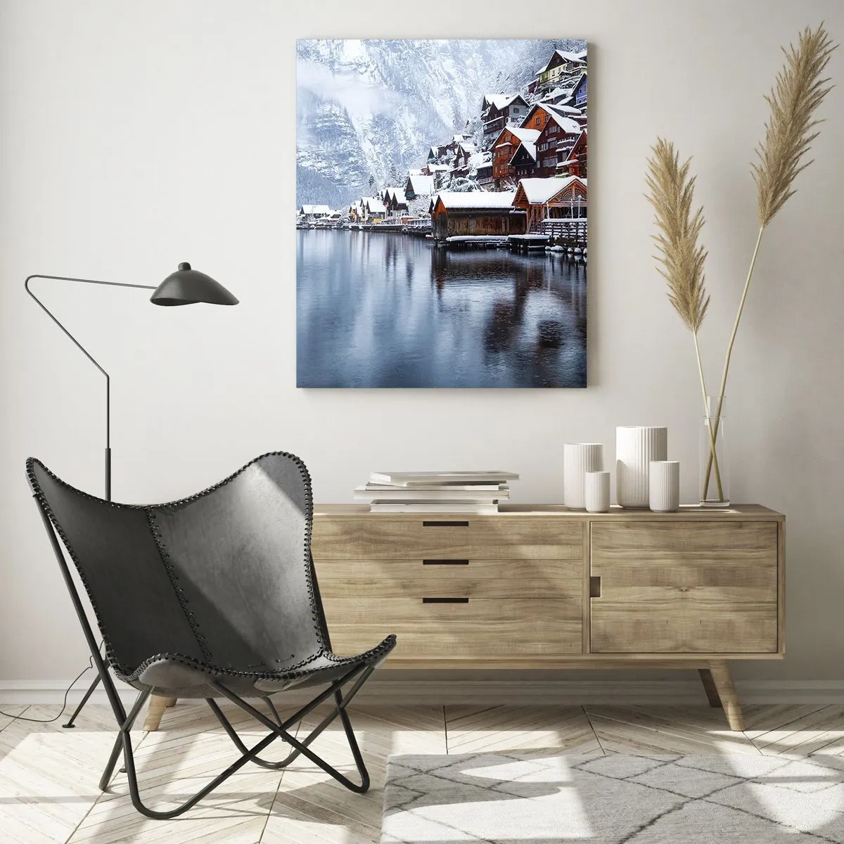 Glass picture - In Winter Decoration - 70x100 cm