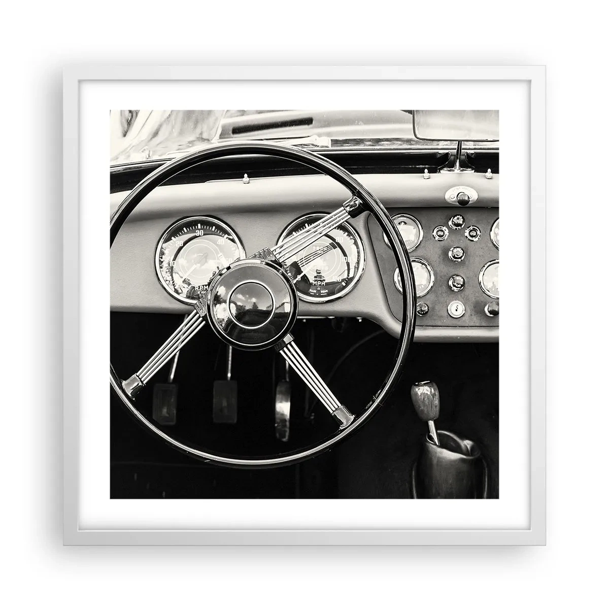 Poster in white frmae - Collector's Dream - 50x50 cm