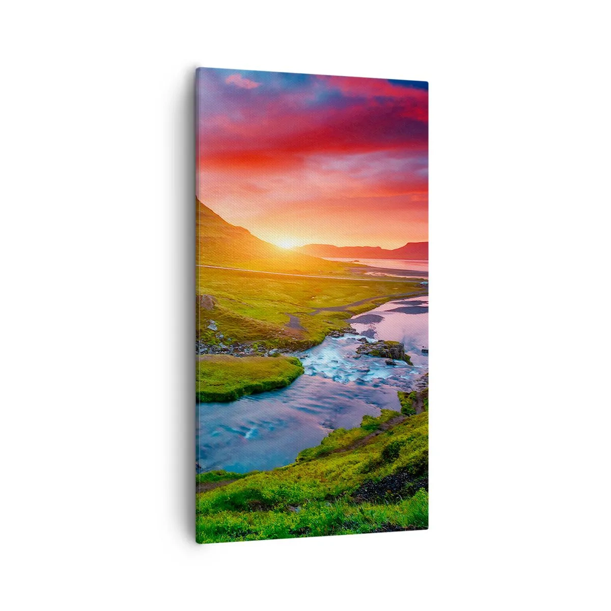 Canvas picture - Iceland - Fire and Water - 55x100 cm