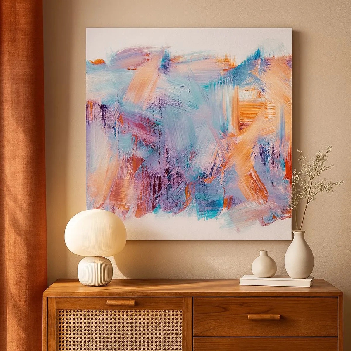 Canvas picture - Colourful Mess - 30x30 cm