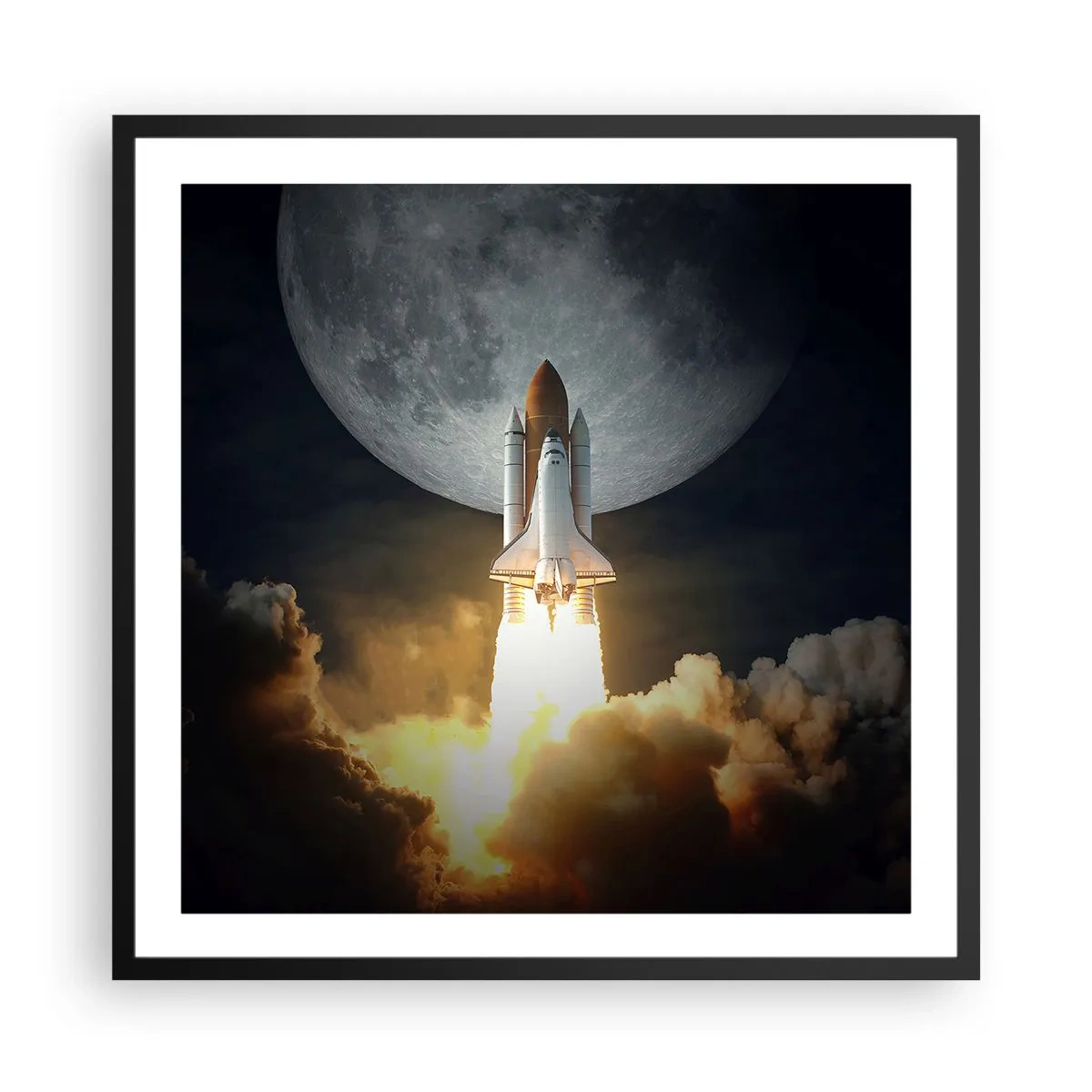 Poster in black frame - Beginning of Unearthly Adventure - 60x60 cm