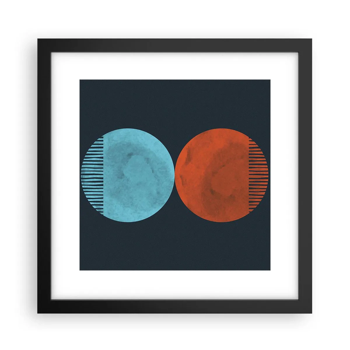 Poster in black frame - Only Geometry? - 30x30 cm