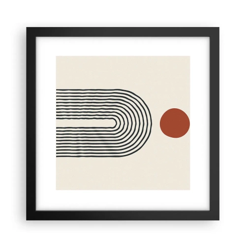 Poster in black frame - Magnetism of Shapes and Colours - 30x30 cm