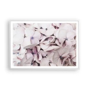 Poster in white frmae - In the Flood of Flowers - 100x70 cm
