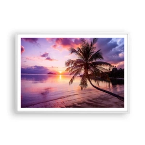 Poster in white frmae - Bliss up to the Horizon - 100x70 cm