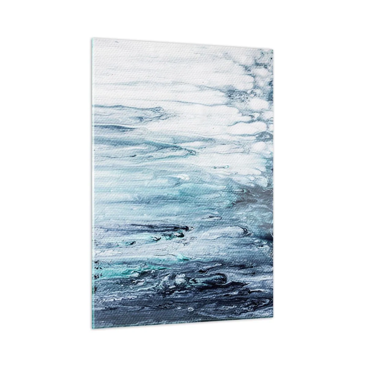 Glass picture - Blue Icicles - 50x70 cm