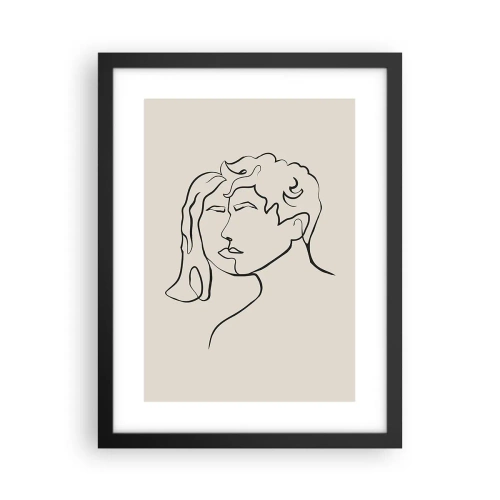 Poster in black frame - And It Became One - 30x40 cm