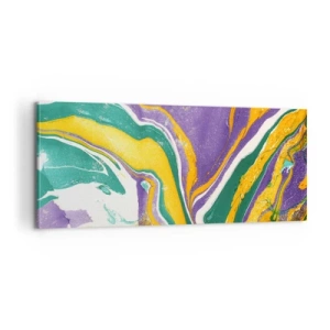 Canvas picture - Colour Waves - 100x40 cm