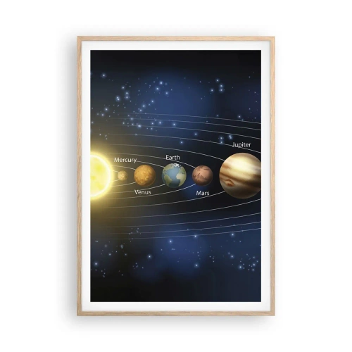 Poster in light oak frame - One in Ten - 70x100 cm