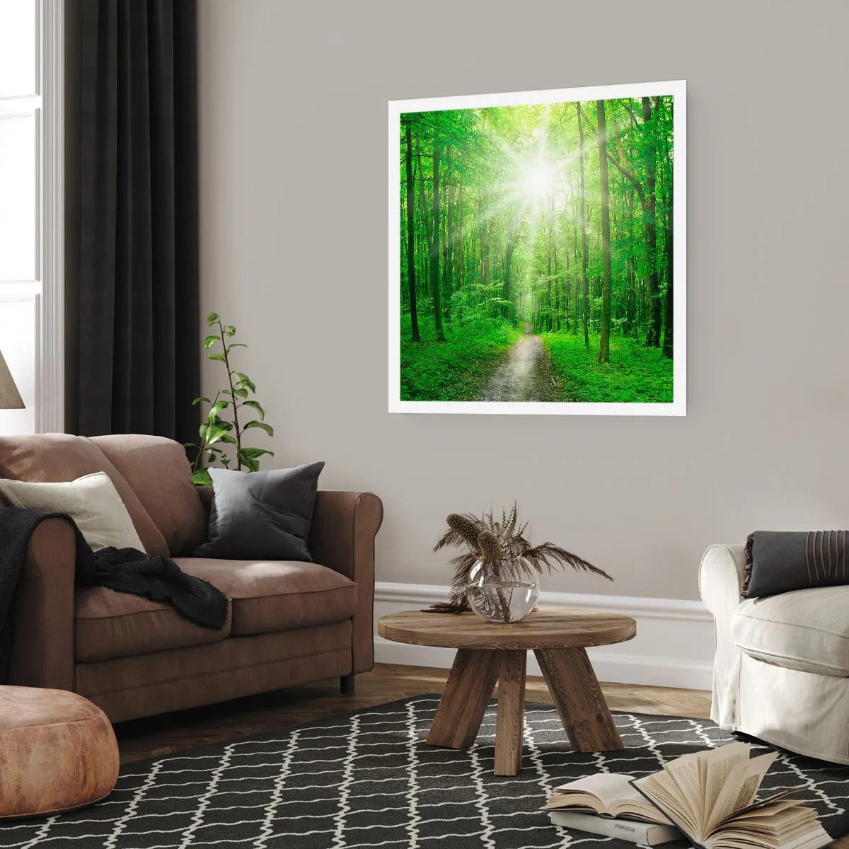 Poster - Green Cathedral - 40x40 cm